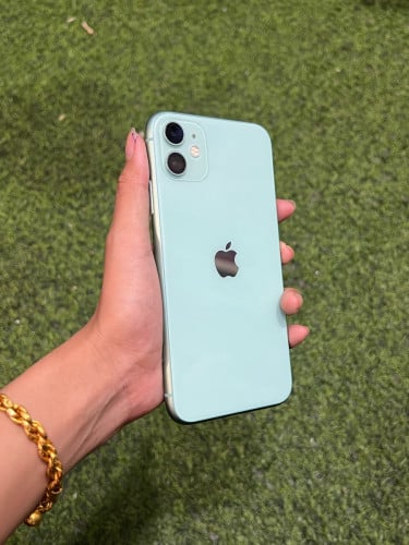 iPhone 11 ពណ៌ទឹកសណ្តែក 🍏 LLA 64GB Battery 87% 🔋 តួស្អាត 99% សំណុំហ្សីន អត់ជាប់អី