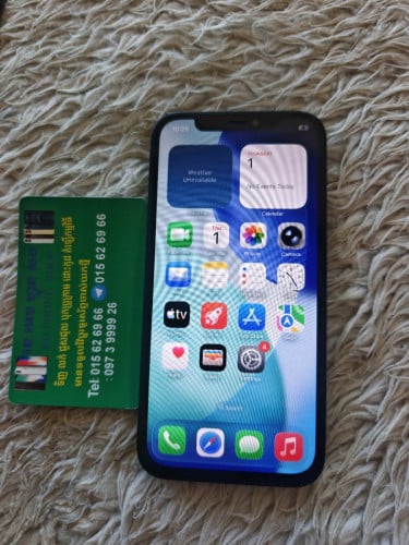 Iphone 12 64g អត់ ស្គែន ស្ទើរ camera ក្រោយ ស្ទើរ តួ ប្រើ បាន ធម្មតា  លក់ តមៃ្ល 75$ 01562