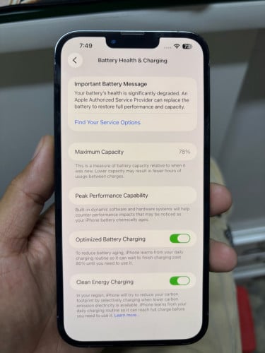 iPhone 13 Pro Max 128g អត់ស្គេន លក់ 260$