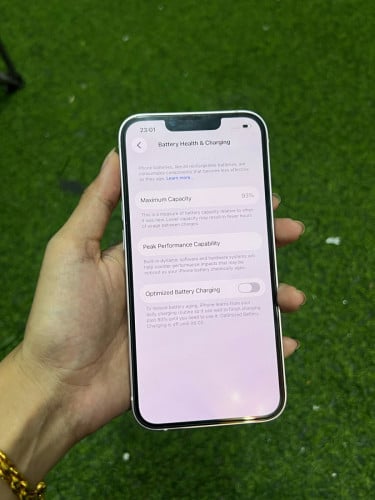 iPhone 13 ពណ៌ផ្កាឈូក 🍏 LLA 128GB  Battery 93% 🔋 តួស្អាត 99% សំណុំហ្សីន អត់ជាប់អី  (ធានា1ខែ)