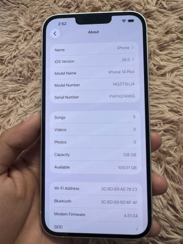 IPhone 14 Plus 128G 398$