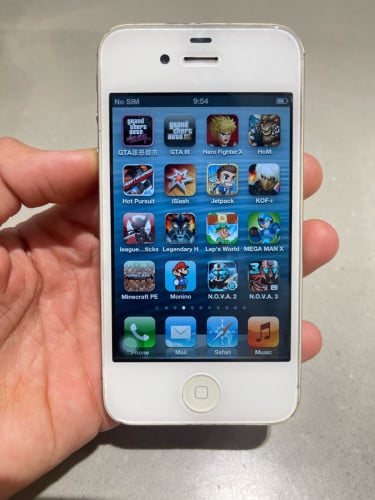 iPhone 4s ស្អាត 95% | 32GB - Version 6.1.3 - មាន ហ្គេមស៊េរីចាស់ មួយពេញ | ដាក់សុីមដំណើរការធម្មតា