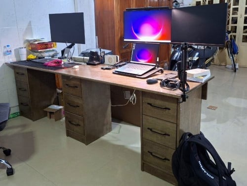 Large Custom-Designed Desk - 2.4 meters