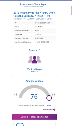 Prius 2013 Option 4 ក្នុងស ឡានថ្មី