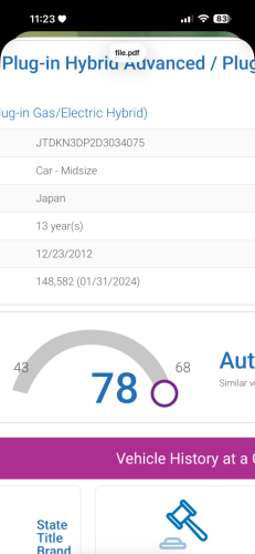 Prius 2013 White Plug-In Option3 តំលៃសាង បើកទូរថ្ងៃ១៦