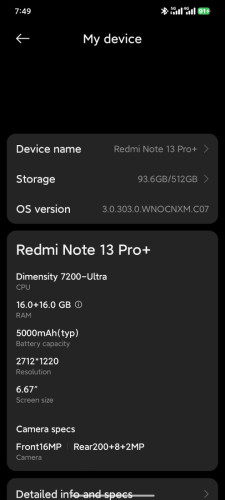 Redmi Note 13 pro+ 5g លក់