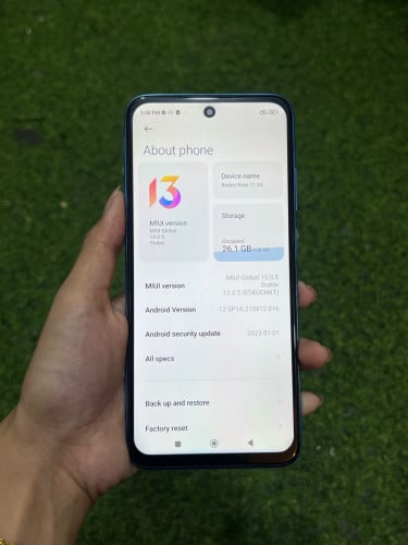 Redmi Note11 (មួយទឹក) Memory 128GB Ram 6GB
