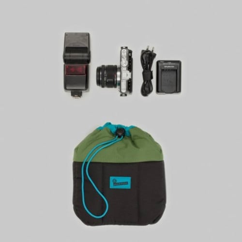 Safe, flexible, protective-make any bag or backpack into a camerabag, with Crumpler camera cell