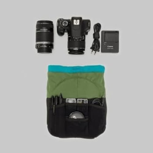 Safe, flexible, protective-make any bag or backpack into a camerabag, with Crumpler camera cell