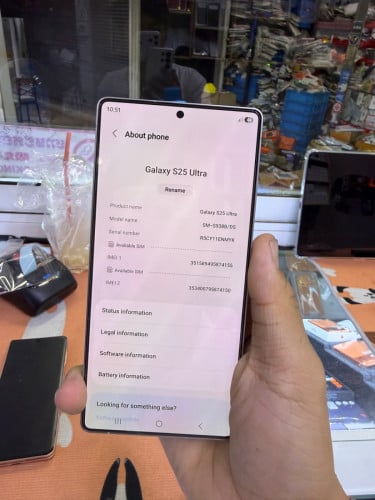 Samsung S25ultra 256G sim2 ក្រុមហ៊ុន