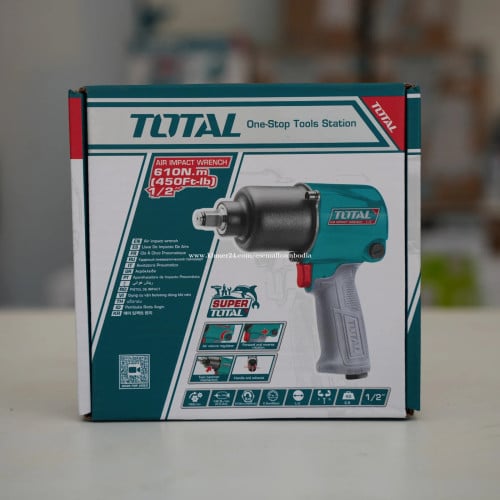 Total 1/2" Air Impact Wrench – 610N.m (Model: TAT40122)