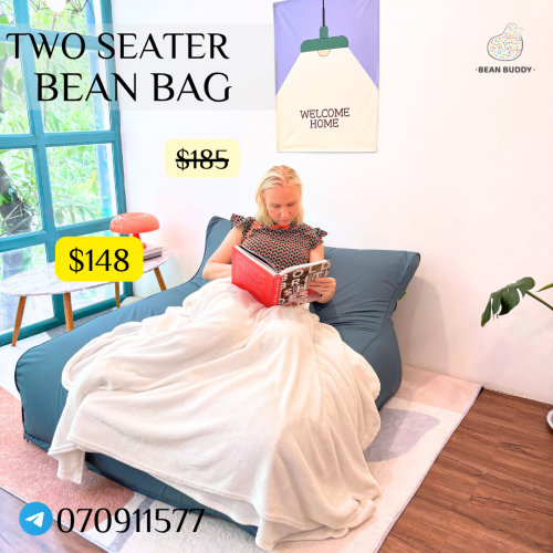 Two Seater Bean Bag សាឡុងអង្គុយគ្រាប់ស្នោ​