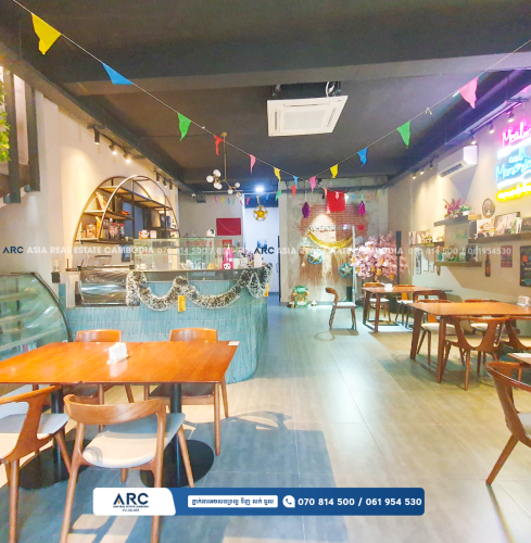 ហាងកាហ្វេជួល ទីតាំងល្អស្ថិតនៅជិតស្តាត់អូឡាំពិក