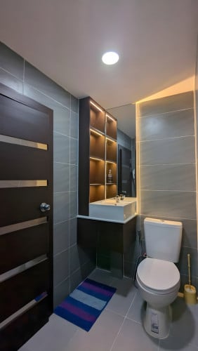 𝐅𝐨𝐫 𝐑𝐞𝐧𝐭: Duplex 1-Bedroom Condo For Rent – Huan Yue Condo, Koh Pich Area