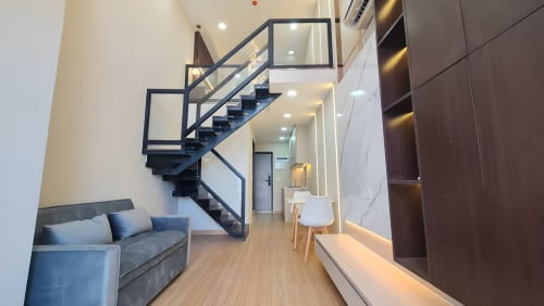 ๐
๐จ๐ซ ๐๐๐ง๐ญ: Duplex 1-Bedroom Condo For Rent โ Huan Yue Condo, Koh Pich Area