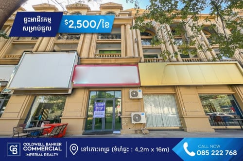 ផ្ទះអាជីវកម្ម សម្រាប់ជួល នៅកោះពេជ្រ (H-06105)