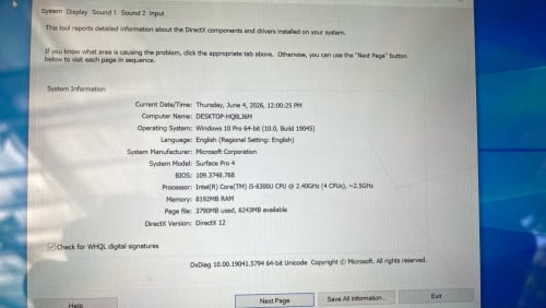 លក់ Surface Pro 4 សៀមរាប