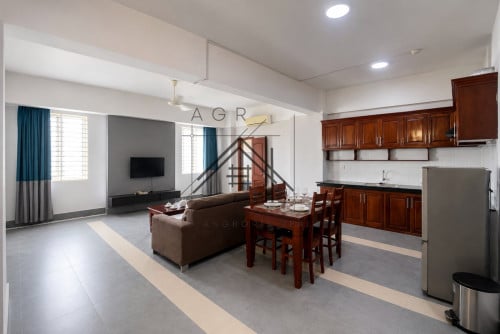 🏢 1 Bedroom Serviced Apartment For Rent in Russian Market – Phnom Penh