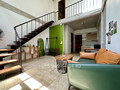 🔑  Siem Reap, Loft style Apartment with Swimming Pool for Rent (#23501)