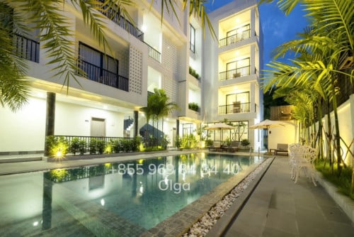 🔑  Siem Reap, Spacious Apartment for Rent with Swimming Pool (#02202)