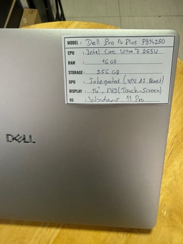 Dell Pro 14 plus PB14250, Ultra 7 265U