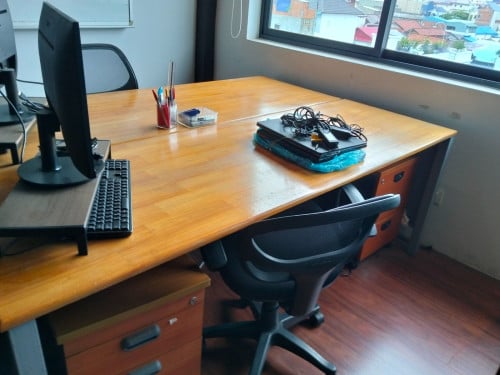 Desks and chairs