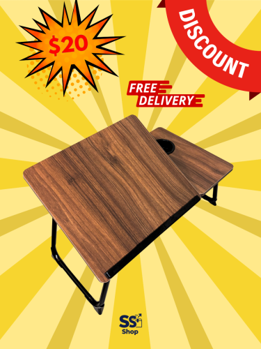 Foldable Table With 5-Level Height Adjustment *FREE DELIVERY*