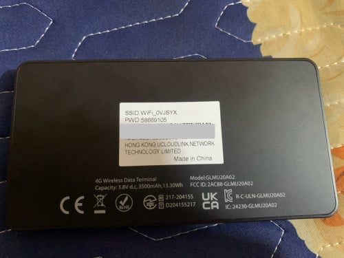 GlocalMe U3X DuoTurbo 4G Mobile Hotspot(Touch screen) WiFi Support (Smart Cellcard Mefone)
