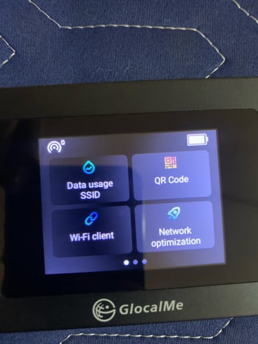GlocalMe U3X DuoTurbo 4G Mobile Hotspot(Touch screen) WiFi Support (Smart Cellcard Mefone)