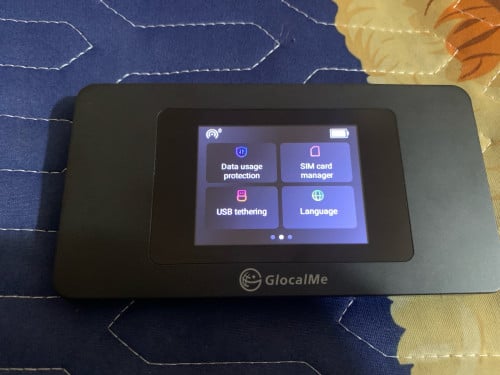 GlocalMe U3X DuoTurbo 4G Mobile Hotspot(Touch screen) WiFi Support (Smart Cellcard Mefone)