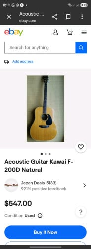 Guitar kawai  មួយទឹកជប៉ុន