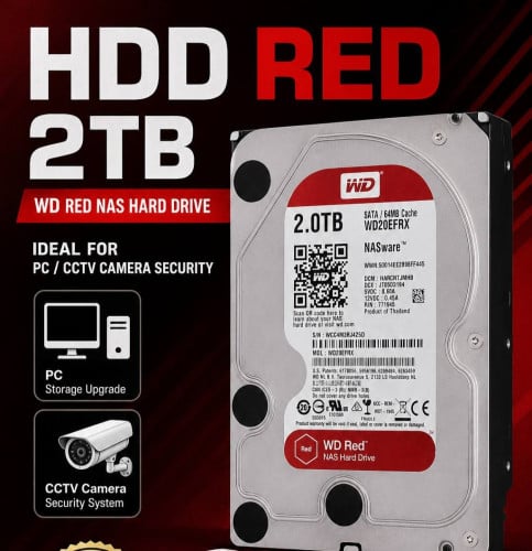 Hard Disk 2TB For PC Desktop & CCTV មួយទឹក(Second Hand )