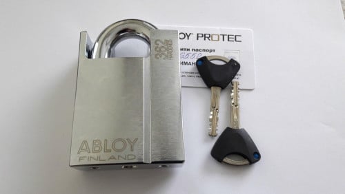high-security padlock