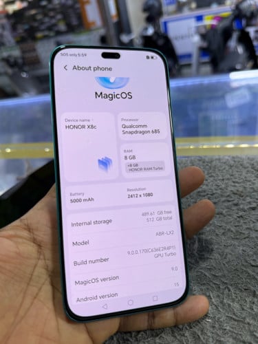 Honor X8C Ram8G Memory512G Global Sim2 99% មានឆ្នាំងសាក
