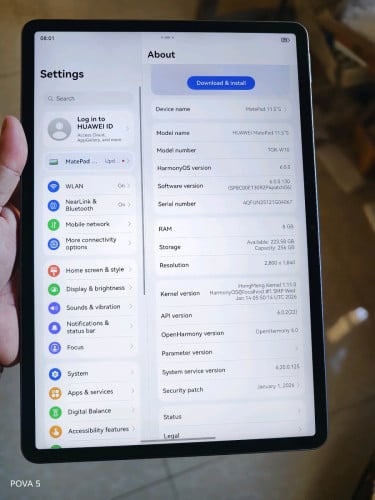 huawei matepad 11.5s CH 8 256g