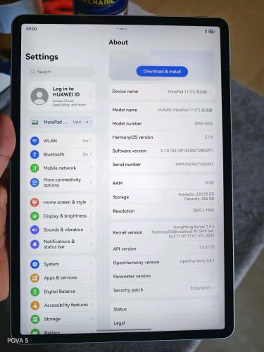 huawei matepad 11.5s CH 8 256g