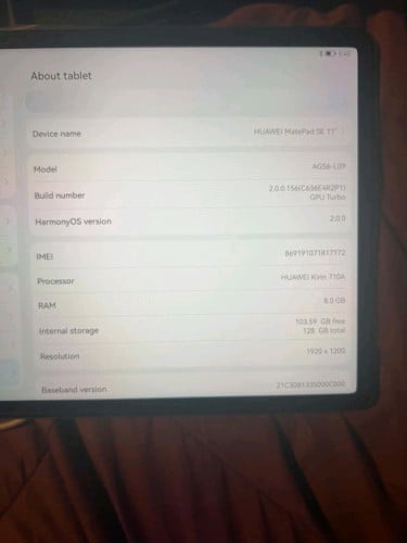 Huawei matepad 11 se