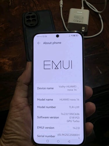 Huawei Nova 14 Ram 12G/256G របស់ក្រុមហ៊ុន នៅស្អាតដូចថ្មី 99.99% សុខភាពថ្មនៅ 100%