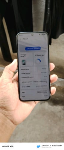Huawei Nova14 Bypass ប្រើប្រាស់បានទាំងអស់ សំណុំហ្សុីន ស្អាត99% 95$