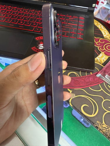 iPhone 14 ProMax 128G ដូរអេក្រង់Oletថ្មីថ្ម100%🔋Code LL/A Lock sim(ប្រើសុីមបាន2)