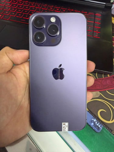 iPhone 14 ProMax 128G ដូរអេក្រង់Oletថ្មីថ្ម100%🔋Code LL/A Lock sim(ប្រើសុីមបាន2)