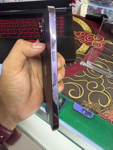 iPhone 14 ProMax 128G ដូរអេក្រង់Oletថ្មីថ្ម100%🔋Code LL/A Lock sim(ប្រើសុីមបាន2)