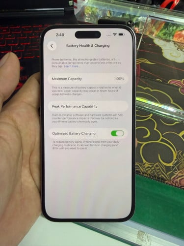 iPhone 14 ProMax 128G ដូរអេក្រង់Oletថ្មីថ្ម100%🔋Code LL/A Lock sim(ប្រើសុីមបាន2)