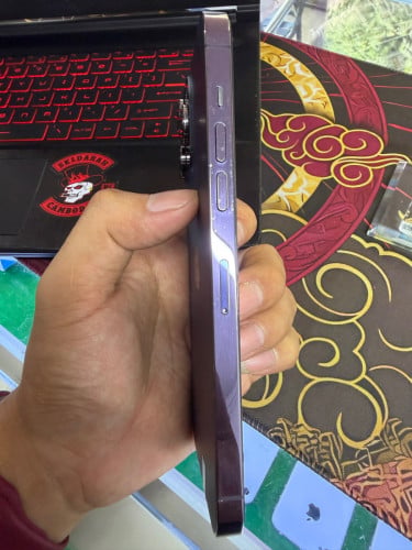 iPhone 14 ProMax 256G ដូរអេក្រង់Oletថ្មីថ្ម Code LL/A Lock sim(ប្រើសុីមបាន2)
