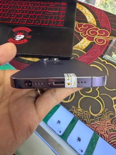 iPhone 14 ProMax 256G ដូរអេក្រង់Oletថ្មីថ្ម Code LL/A Lock sim(ប្រើសុីមបាន2)