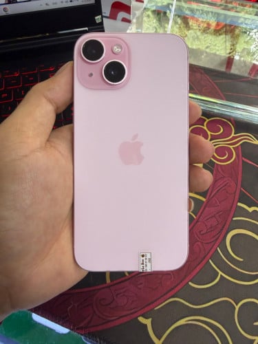 iPhone 15 color pink 128G ថ្ម88% ឡុកអុីសុីម (ប្រើបានសុីម2)