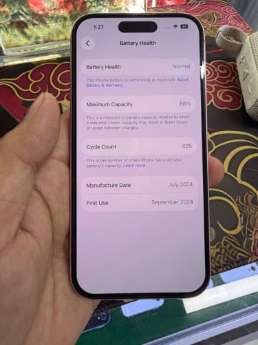 iPhone 15 color pink 128G ថ្ម88% ឡុកអុីសុីម (ប្រើបានសុីម2)