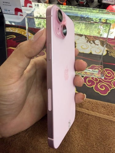 iPhone 15 Plus color pink 128G ថ្ម91% ឡុកអុីសុីម (ប្រើបានសុីម2)