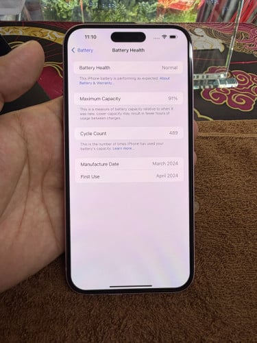 iPhone 15 Plus color pink 128G ថ្ម91% ឡុកអុីសុីម (ប្រើបានសុីម2)