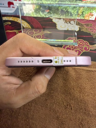 iPhone 15 Plus color pink 128G ថ្ម91% ឡុកអុីសុីម (ប្រើបានសុីម2)